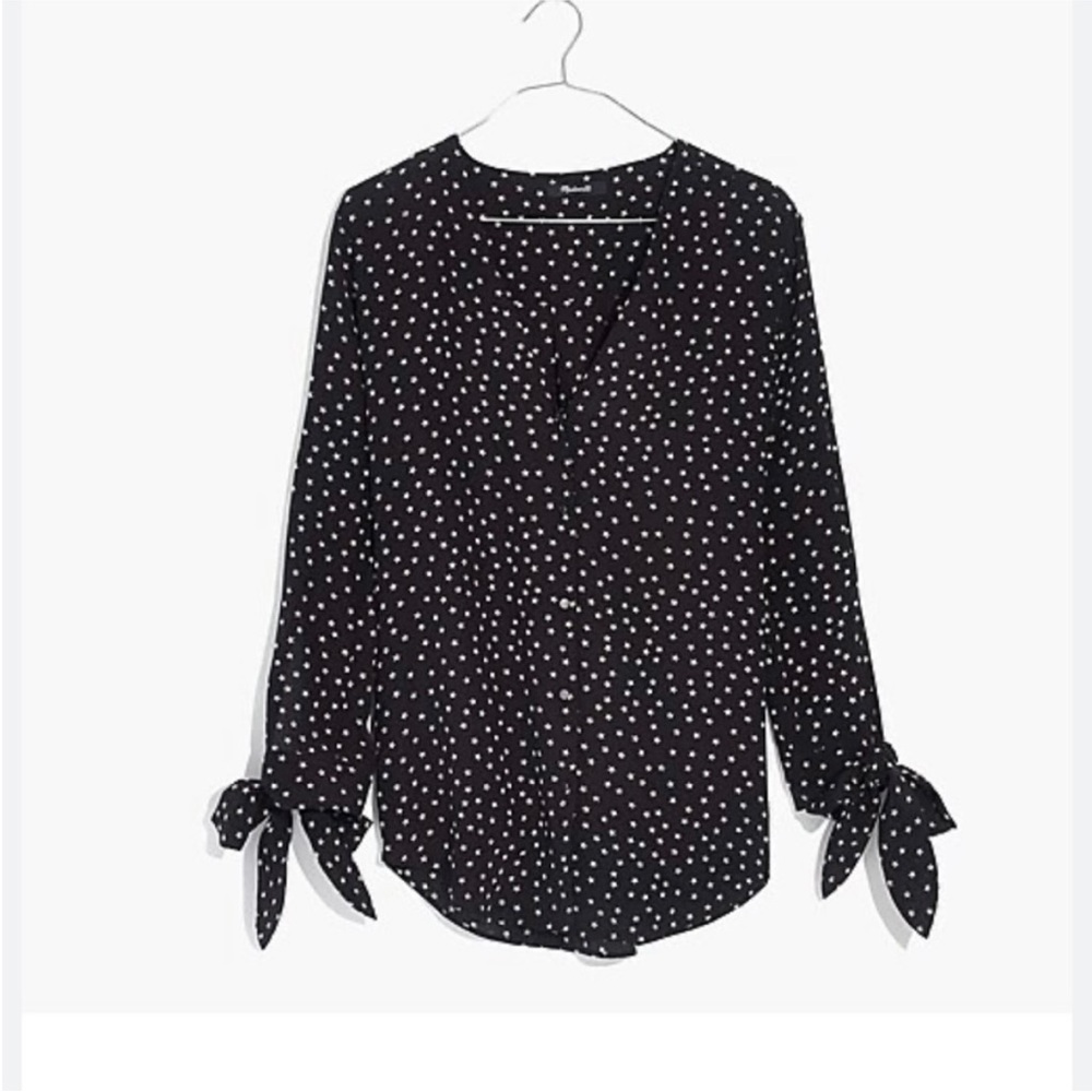 Madewell black blouse with stars. No tags but never worn.